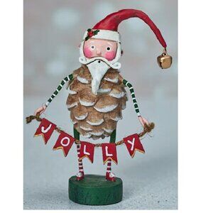 Lori Mitchell "Pinecone Jolly Jingle Santa" Christmas Series Collectible…